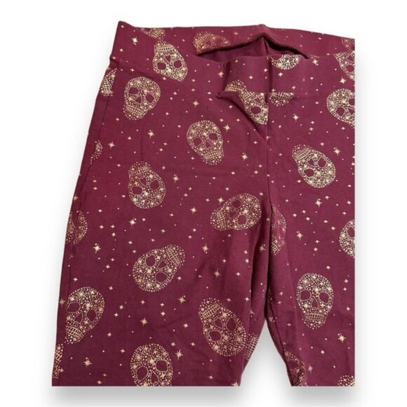 Women’s torrid 3 Red Gold Skull Premium Crop Legging 3XL XXXL 22 24 - Picture 7 of 14